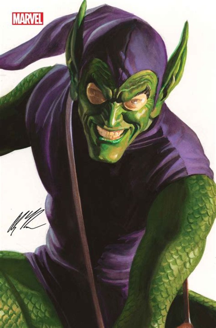 Green Goblin threatening Menken in The Amazing Spider-Man 2