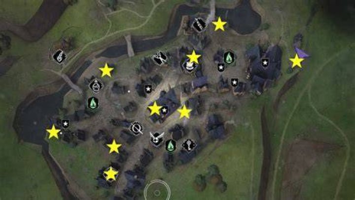 hogsmeade demiguise statue locations in hogwarts legacy map