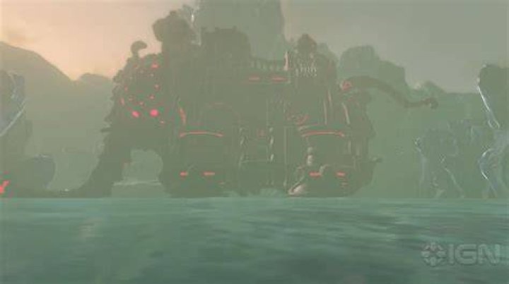 Images of Zelda BOTW Divine Beasts Vah Rudania, Vah Naboris, Vah Ruta, and Vah Medoh side-by-side.