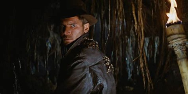 Indiana Jones with tarantulas all over his back in Raiders of the Lost Ark