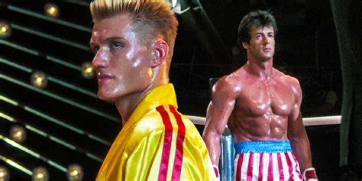 Ivan Drago, Rocky Balboa and Mick Goldmill from the Rocky franchise
