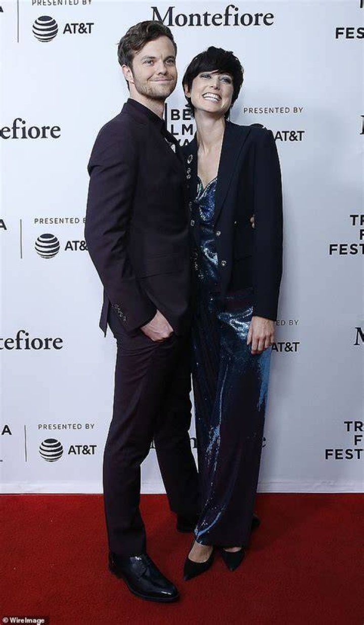Jack Quaid, 27, cuddles up with Lizzy McGroder at The Boys screening at