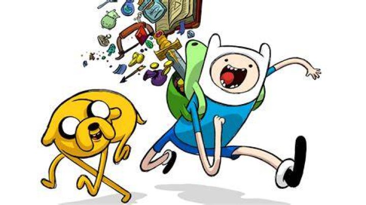 jake and finn walking into house