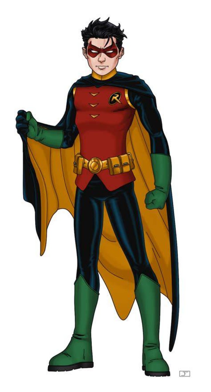 Jason Todd as Robin in action with Batman.