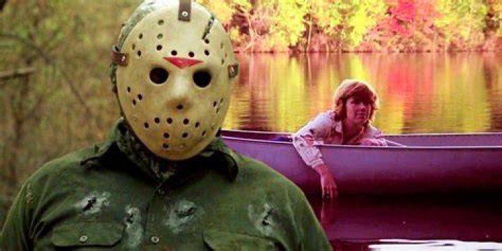 Jason Voorhees attacks Rennie in Friday the 13th.