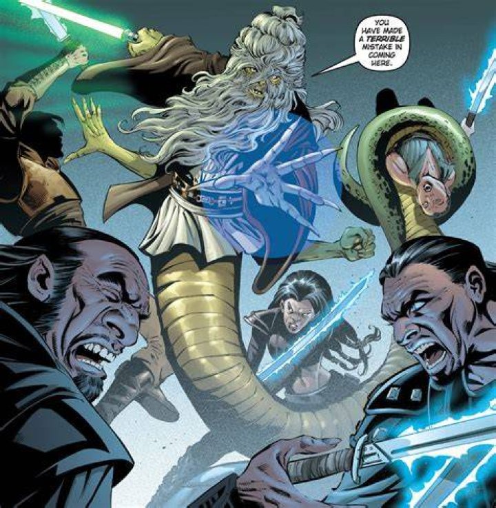 Jedi Master Oppo Rancisis in battle