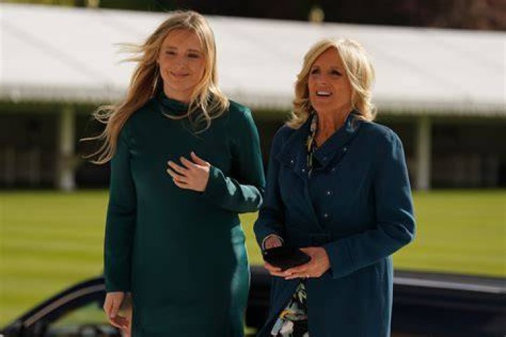 Jill BIden and Finnegan Biden at King Charles' coronation