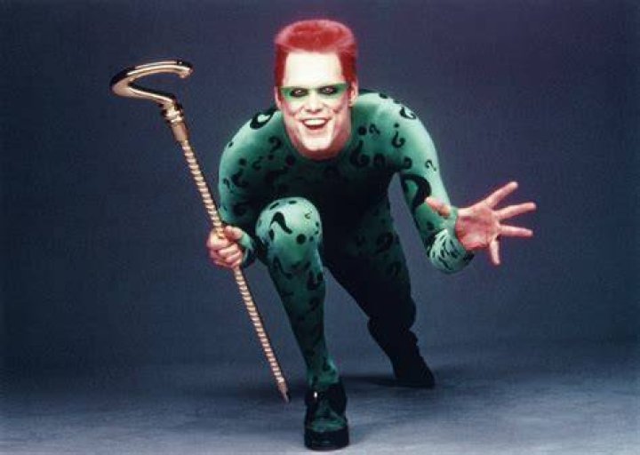 Jim Carrey as The Riddler in Batman Forever