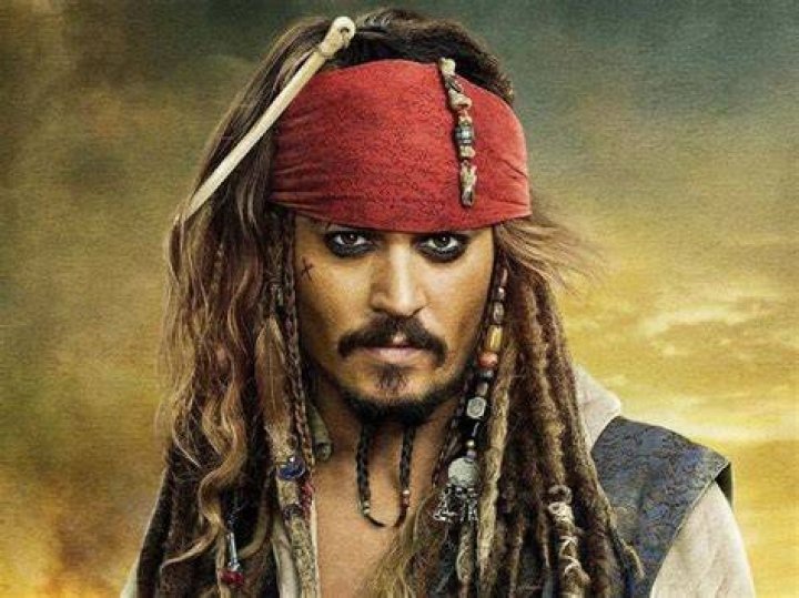 Johnny Depp as Captain Jack Sparrow in Pirates of the Caribbean The Curse of the Black Pearl
