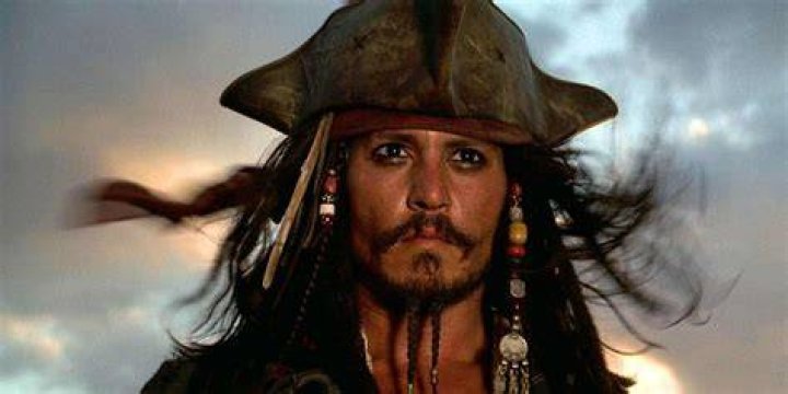 Johnny Depp as Jack Sparrow in Pirates of the Caribbean: Dead Man's Chest