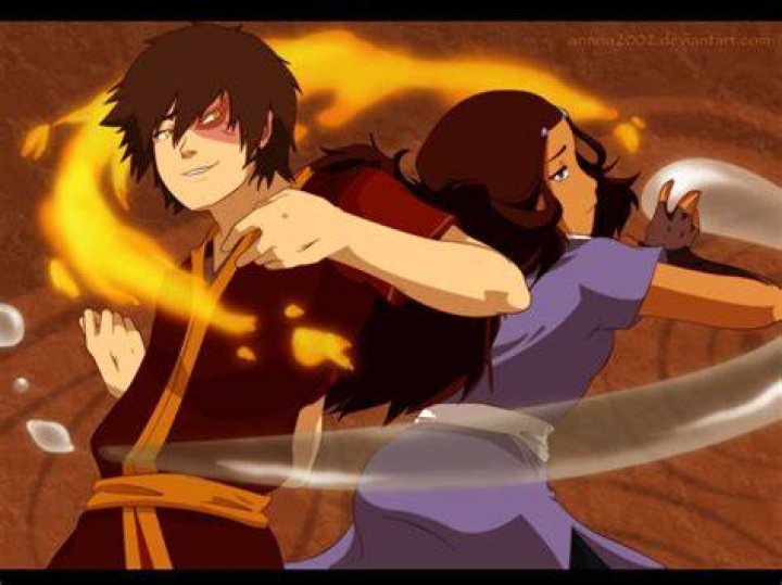 Katara And Zuko In Avatar Episode The Waterbending Scroll