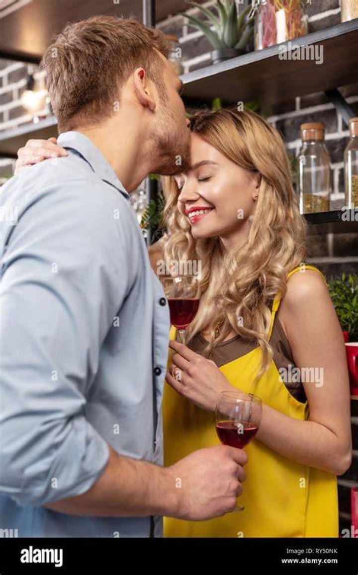 Loving Husband Kissing His Lovely Tender Wife In The Bedroom Two Drifters