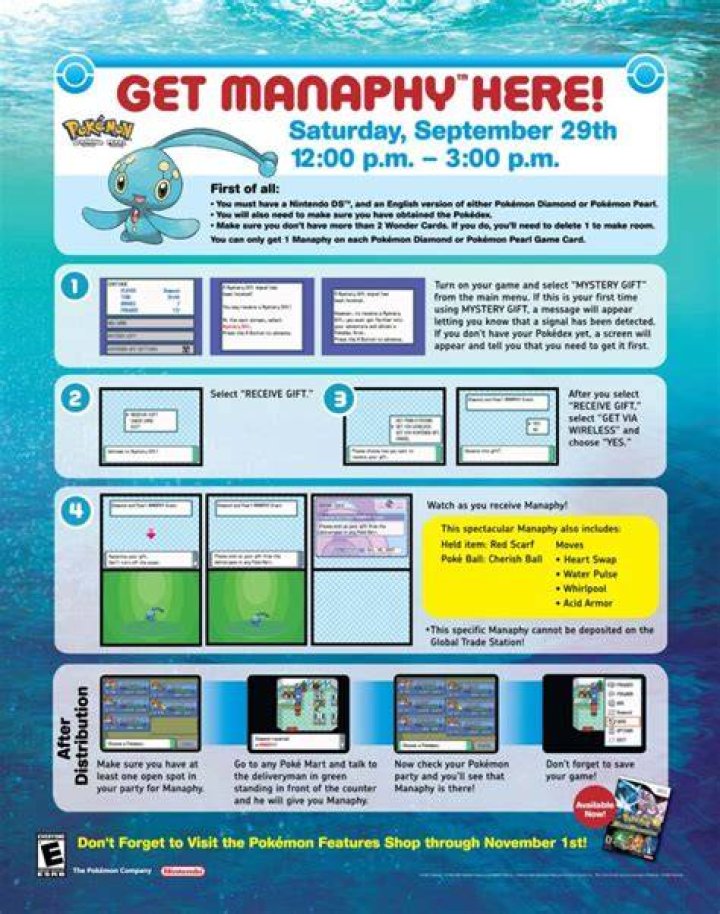 Manaphy Event to be held at Toys "R" Us in the U.S.