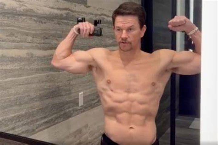 Mark Wahlberg, 50, shows off ripped body and washboard abs in shirtless
