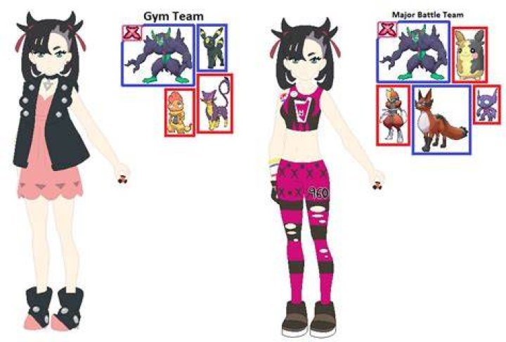 Marnie and her Pok&eacute;mon team in the Twilight Wings anime