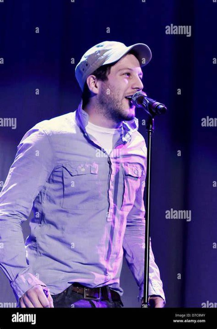 Matt Cardle performing live on stage