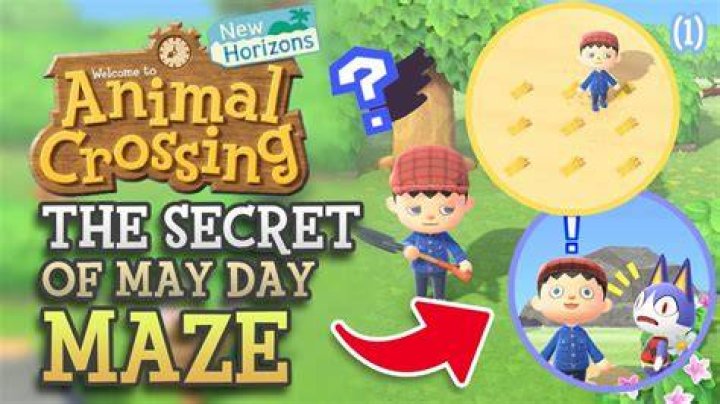 May Day maze from Animal Crossing: New Horizons