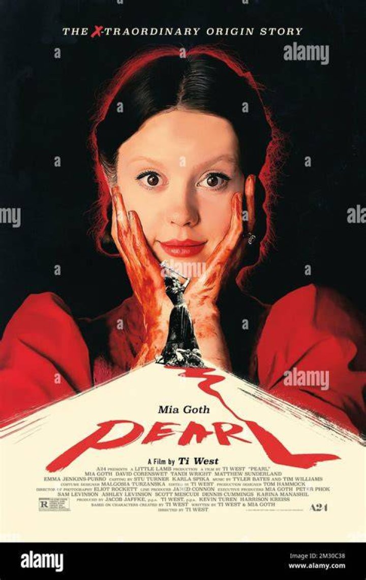 Mia Goth shushing in Pearl 