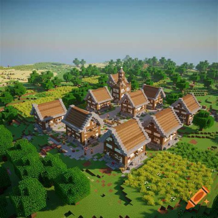 Minecraft Village at the Heart of Cherry Blossoms Seed