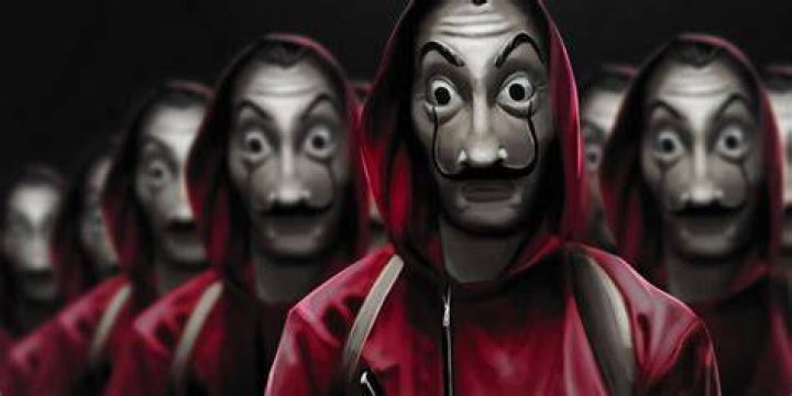 Money Heist Red Jumpsuits Dali masks