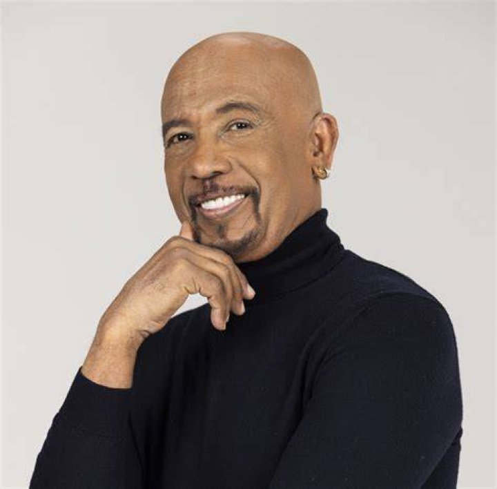 Montel Williams speaking passionately on his talk show.