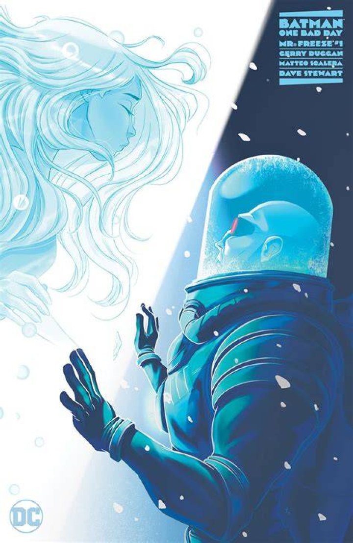 Mr. Freeze on the cover of the comic Batman New 52 Annual #1 wearing his iconic Cryo-Suit