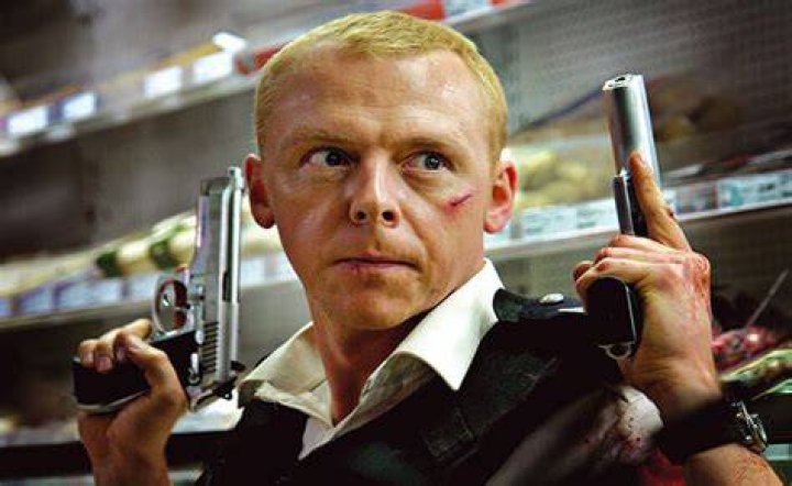Nicholas Angel in the police station in Hot Fuzz