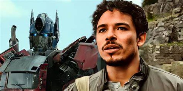 Noah Diaz and Optimus Prime from Transformers: Rise of the Beasts next to Snake Eyes from GI Joe