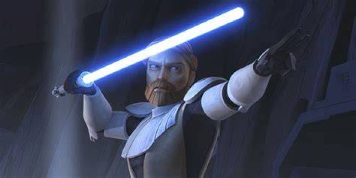 Obi-Wan Kenobi beginning a battle with General Grievous in Star Wars Revenge Of The Sith