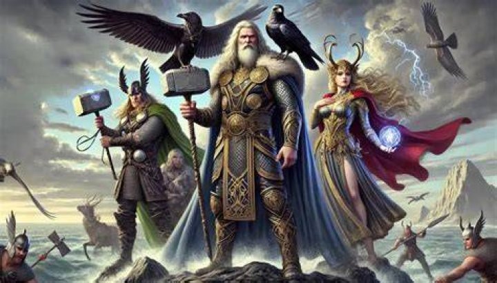 Odin, Thor, and Freyr Vikings Valhalla