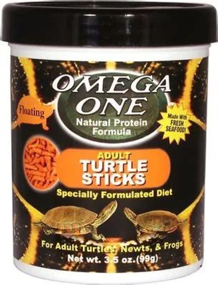 Omega One Adult Turtle Floating Sticks Food