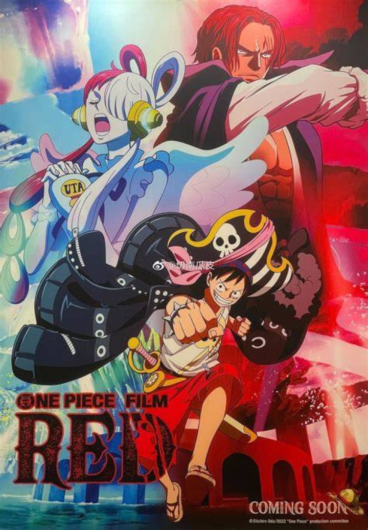 One Piece Film: Red key art featuring Shanks and Luffy.