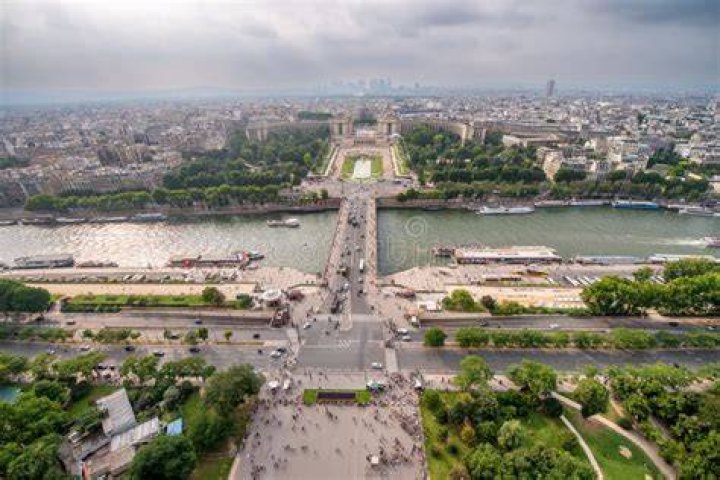 Overhead view of France