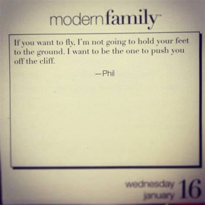 parenchute quote - phil on modern family