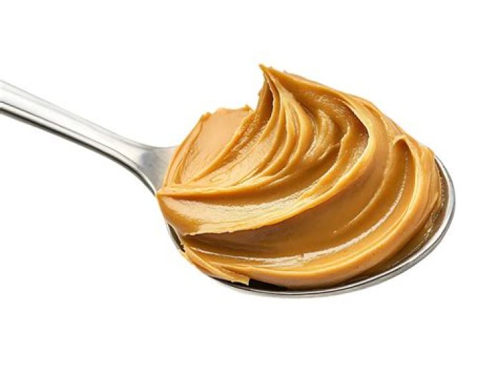 peanut butter on spoon