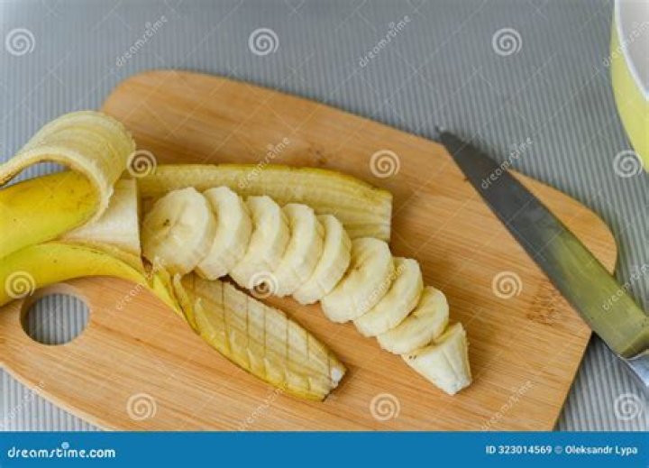 peeled and sliced banana
