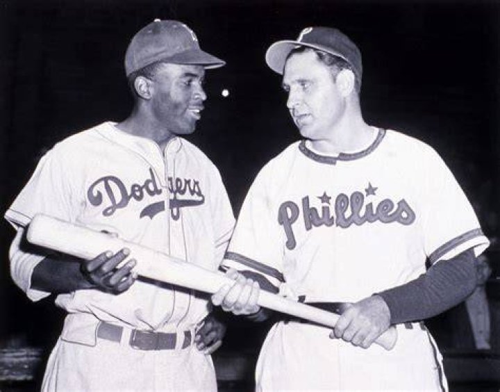 Photo of Jackie Robinson and Pee Wee Reese