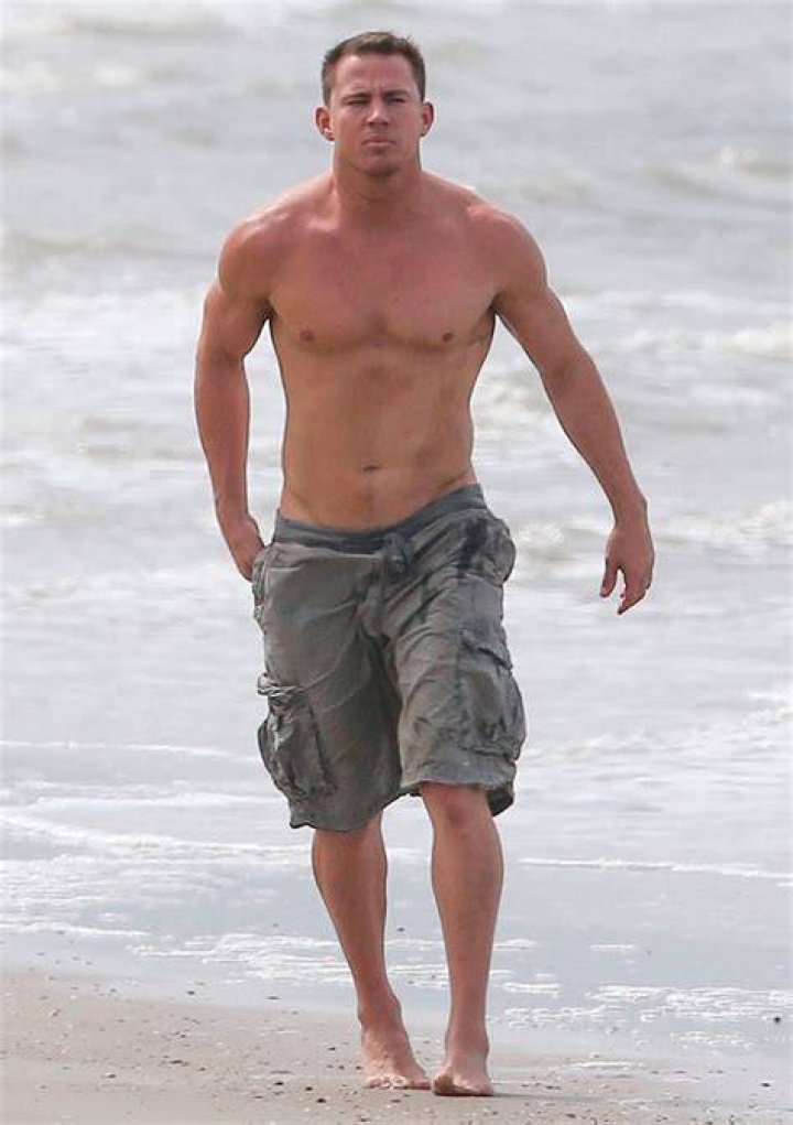 PICTURED Shirtless Channing Tatum shows off his Magic Mike XXL muscles
