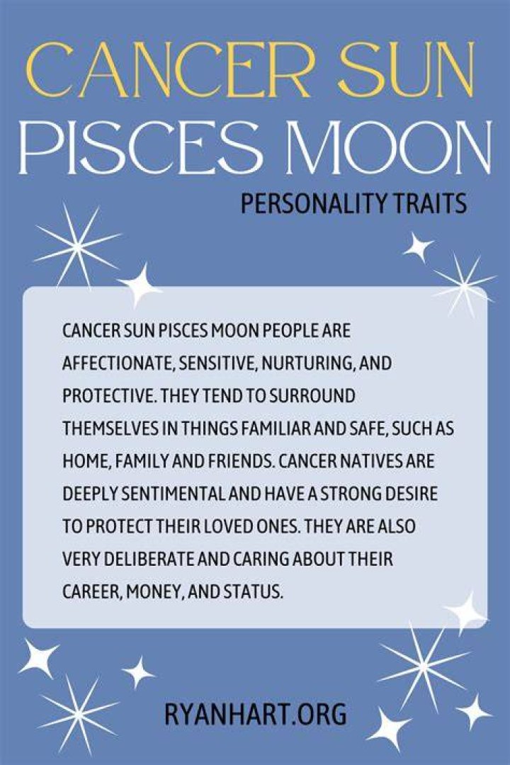 Pisces Sun Cancer Moon Personality Traits Ryan Hart