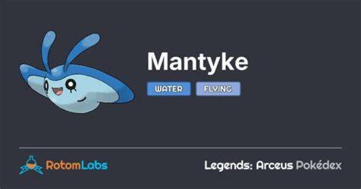 Pokémon Legends Arceus Mantyke Evolution Guide
