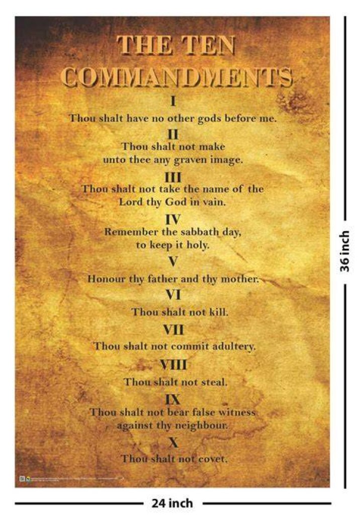 Poster for The Ten Commandments 1956