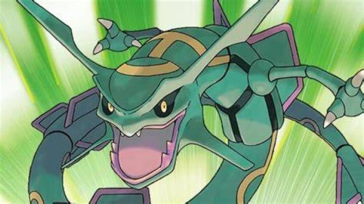 Rayquaza on the cover of Pok&eacute;mon Emerald Version