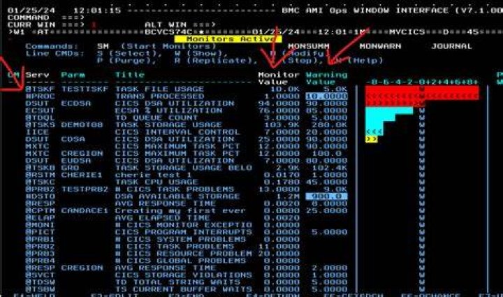 REXX stem variables and sample values - Documentation for BMC AMI Ops Automation 8.3.01