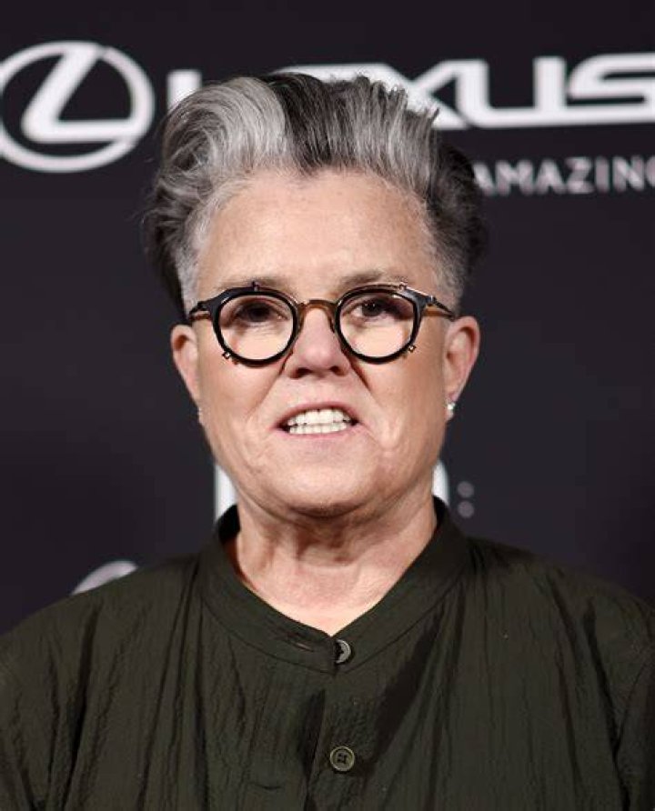 Rosie O'Donnell talking to the audience on her talk show.