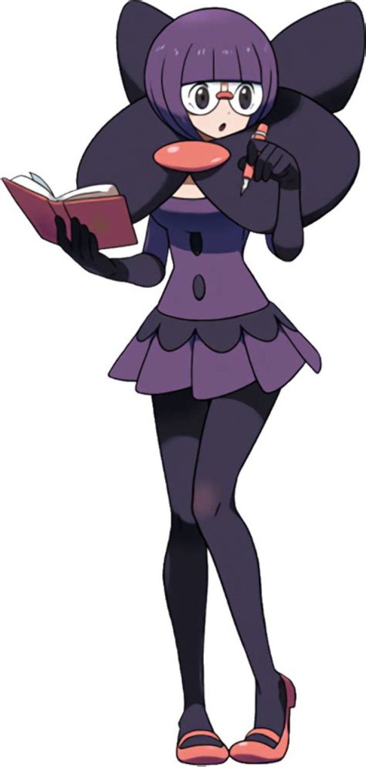 Shauntal smiling in the Black & White anime