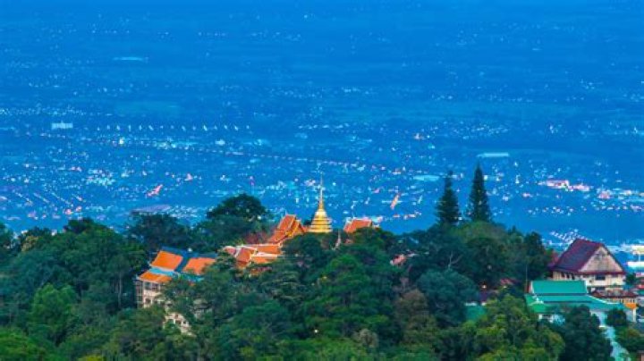 Sign in Doi Suthep Mountain in Chiang Mai, Thailand