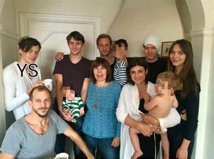 Skarsgard clan. Trying to figure out who that third kid is though