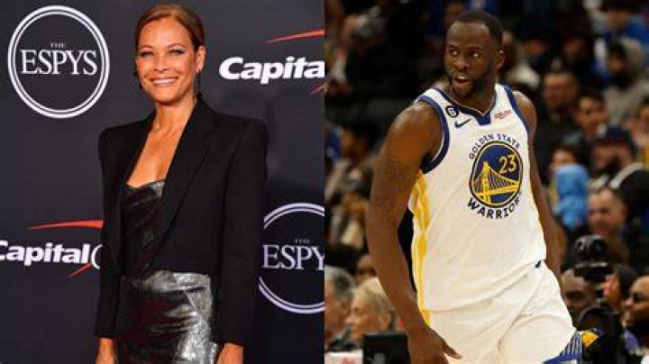 Sonya Curry and Draymond Green