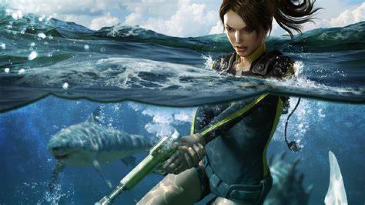 Split image of Lara Croft in Tomb Raider Anniversary and Guardian of Light