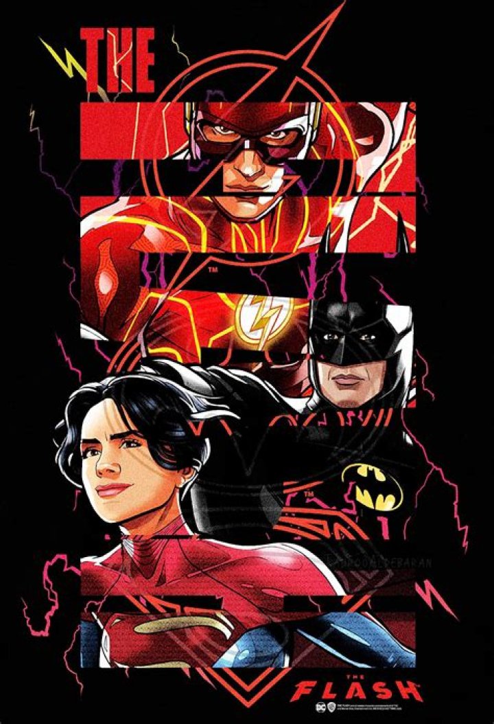 Split image of The Flash and Batman